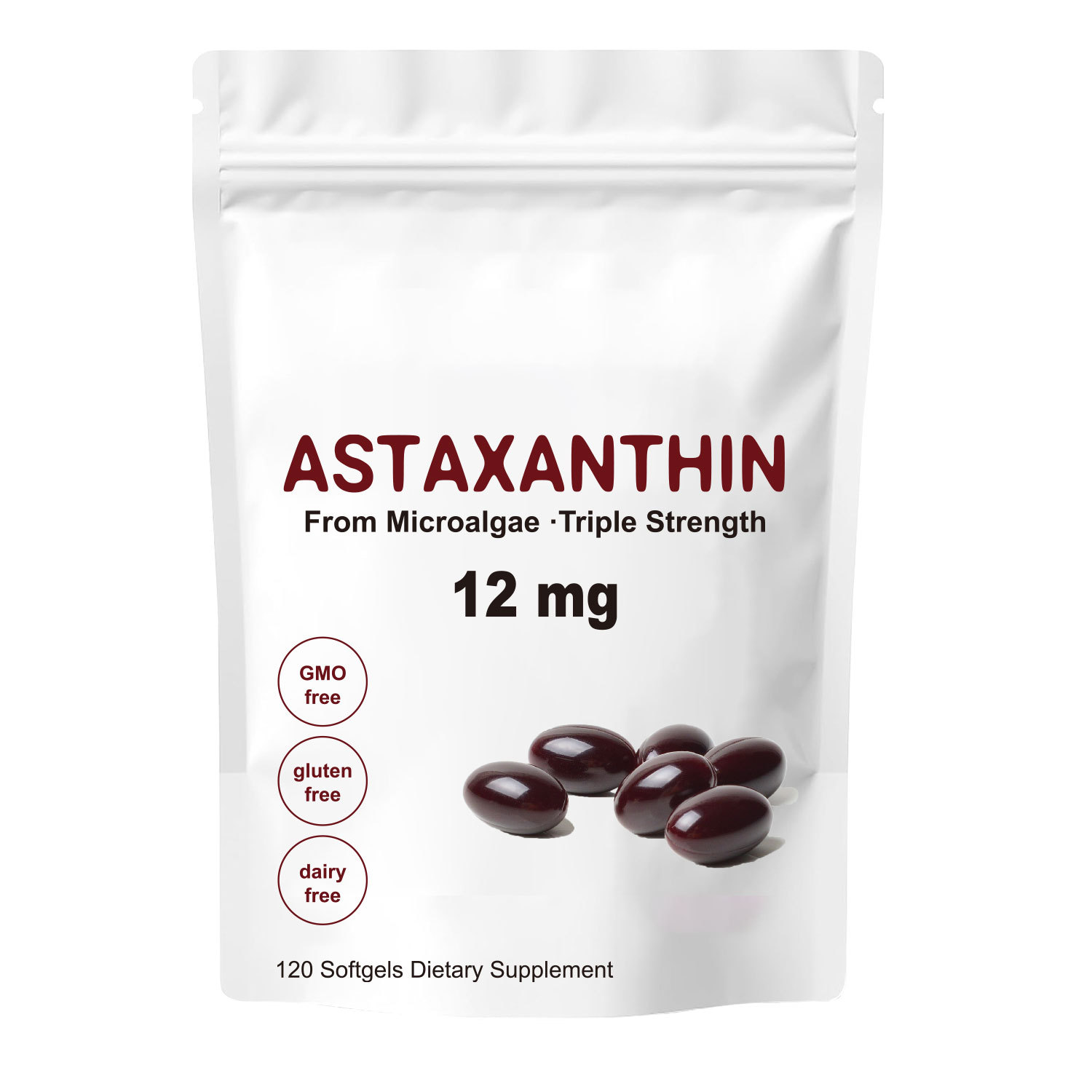 متوفر في المخزون عبر الحدود Tk أمازون الأكثر مبيعًاantarctic زيت الكريل 12mg أستازانتين كبسولات طرية 120 حبة صنع الصين سعر ثابت